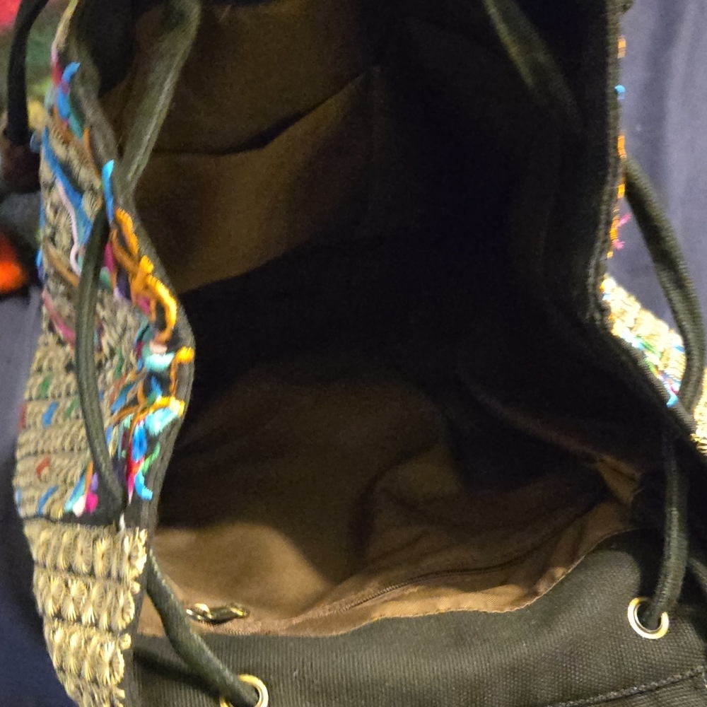 Embroidered Multicolor Backpack - Picture 6 of 7